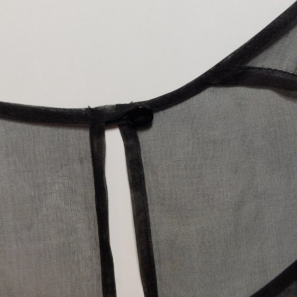 Bedo Femme Semi Sheer Black Sleeveless Top - Size XS - Picture 6 of 7
